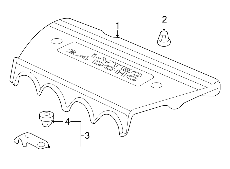 ENGINE / TRANSAXLE. ENGINE APPEARANCE COVER.