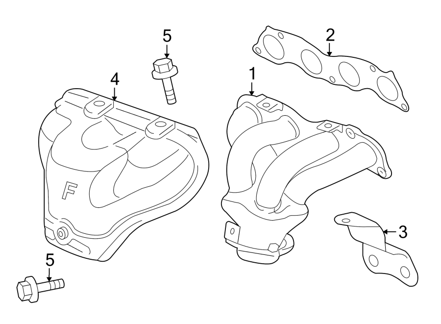 EXHAUST SYSTEM. MANIFOLD.