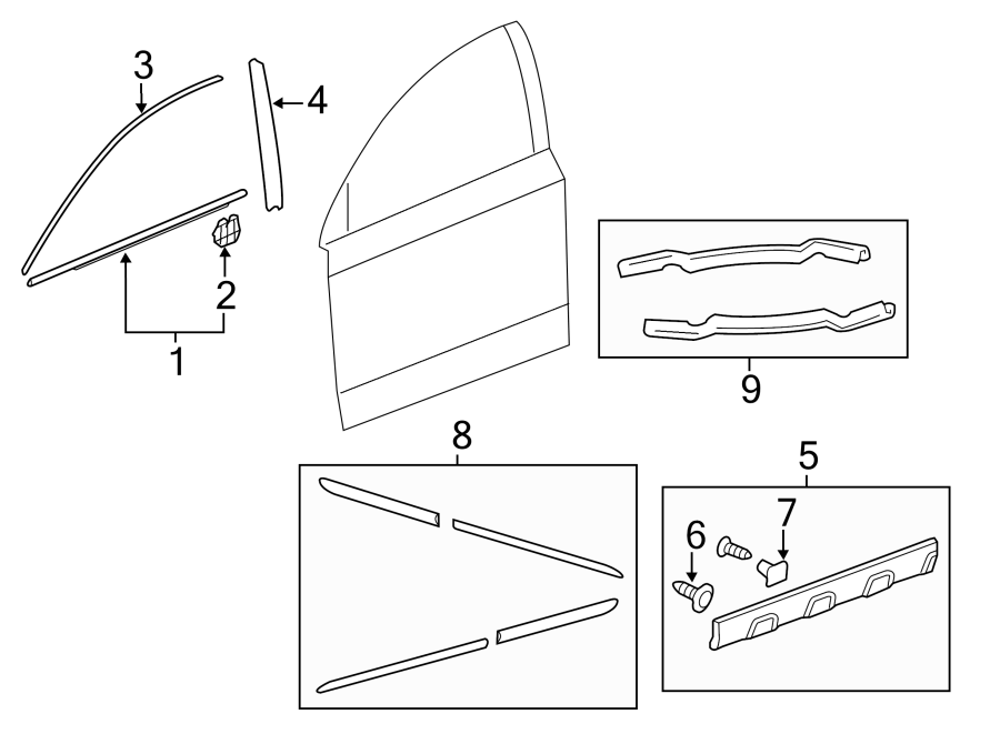 2FRONT DOOR. EXTERIOR TRIM.https://images.simplepart.com/images/parts/motor/fullsize/4467385.png