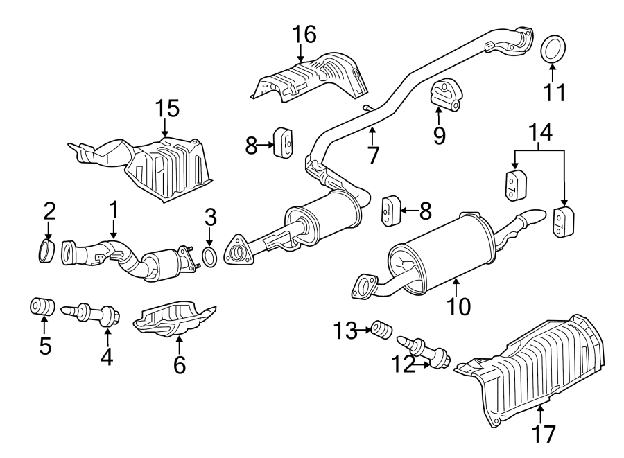 Exhaust system. Exhaust components.