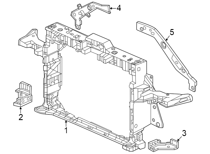 Radiator support.