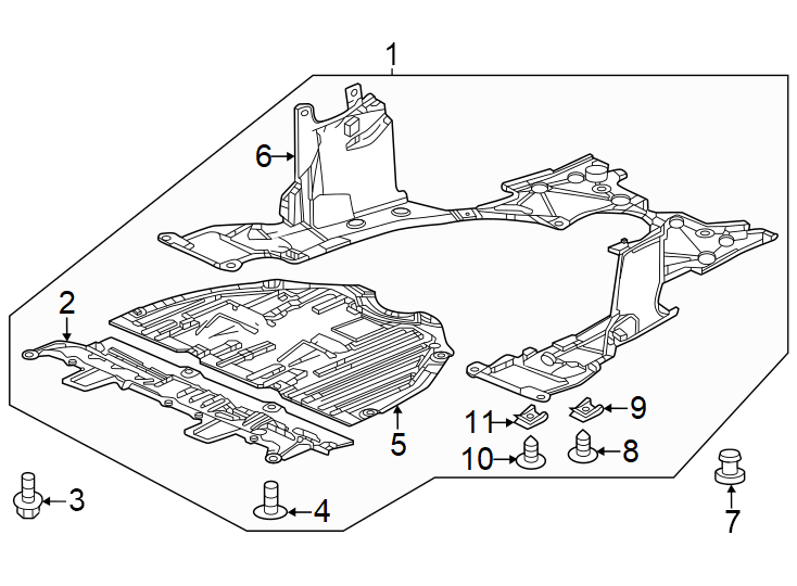 10Radiator support. Splash shields.https://images.simplepart.com/images/parts/motor/fullsize/4469030.png