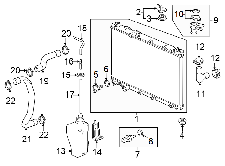 Radiator & components.