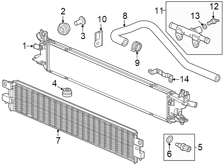 Radiator & components.