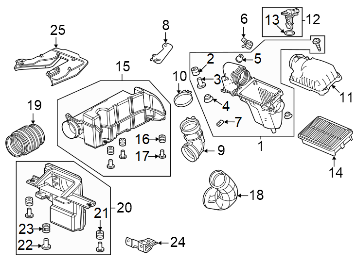 Engine / transaxle. Air intake.