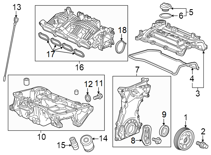 Engine / transaxle. Engine parts.