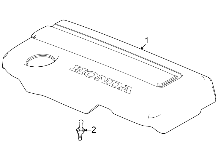 Engine / transaxle. Engine appearance cover.