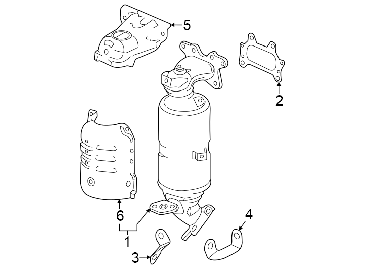 Exhaust system. Converter.