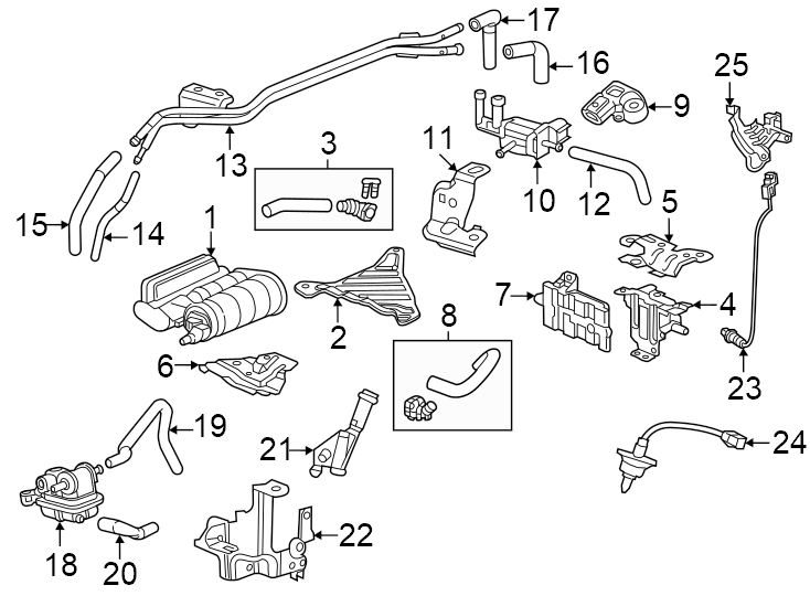 Emission system. Emission components.