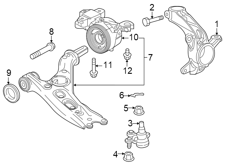 Front suspension. Suspension components.