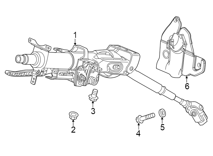 Steering column assembly.