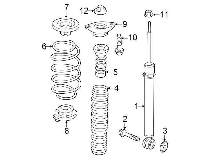 Rear suspension. Shocks & components.