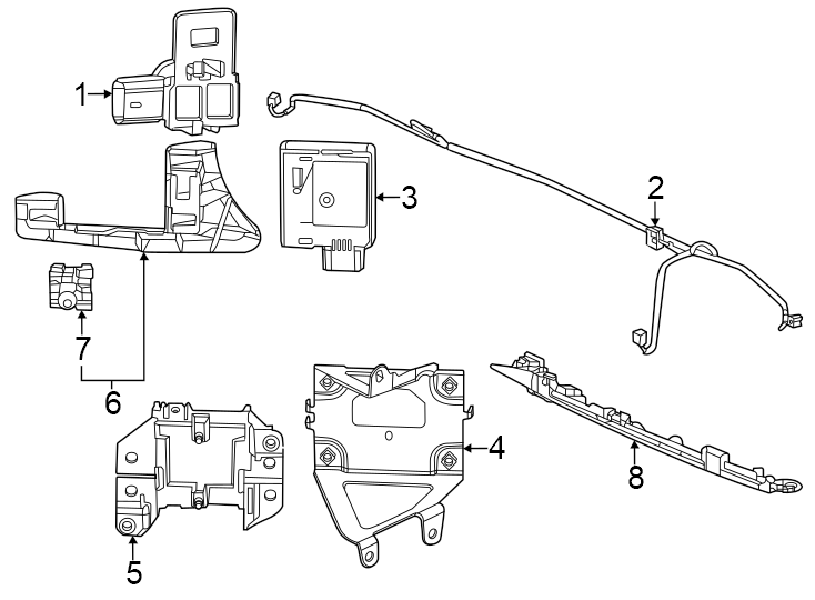 7Blind spot module. Dummy pod. Inner. Outer. W/HYBRID.https://images.simplepart.com/images/parts/motor/fullsize/4469681.png