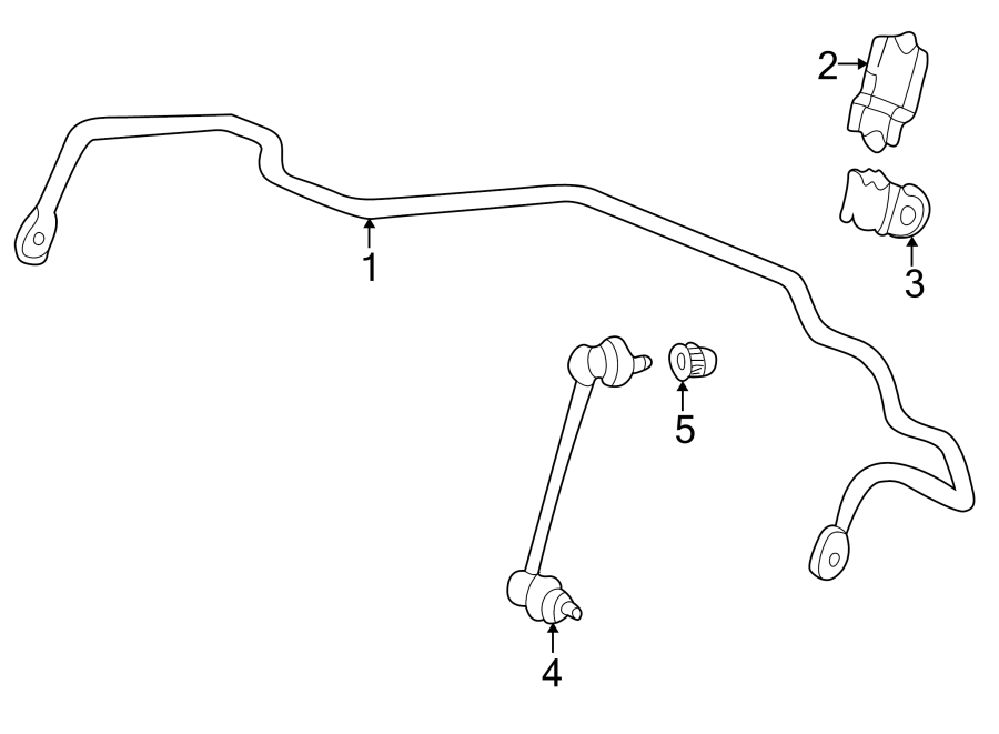 FRONT SUSPENSION. STABILIZER BAR & COMPONENTS.