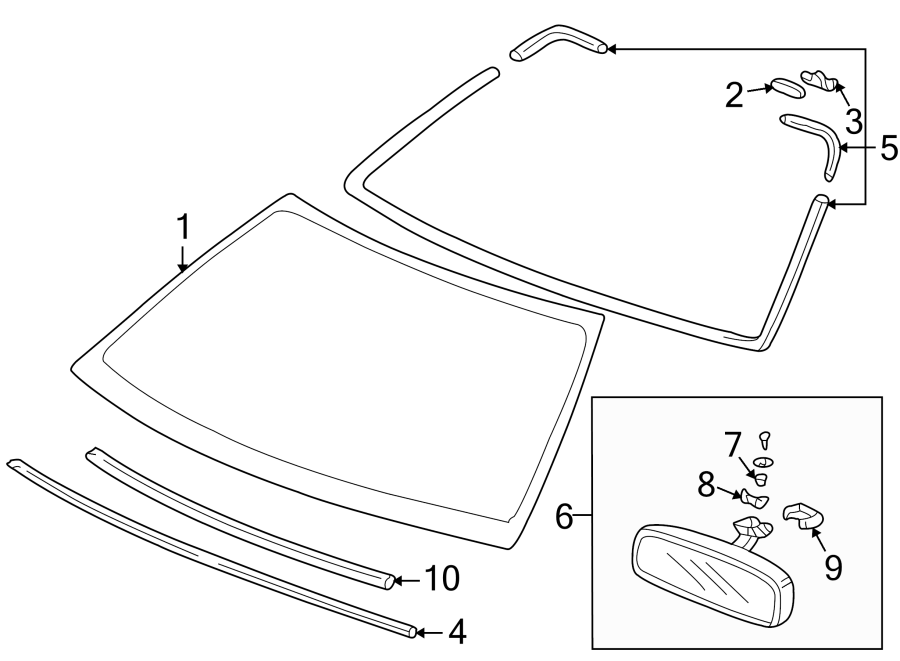 3WINDSHIELD. GLASS. REVEAL MOLDINGS.https://images.simplepart.com/images/parts/motor/fullsize/4470280.png