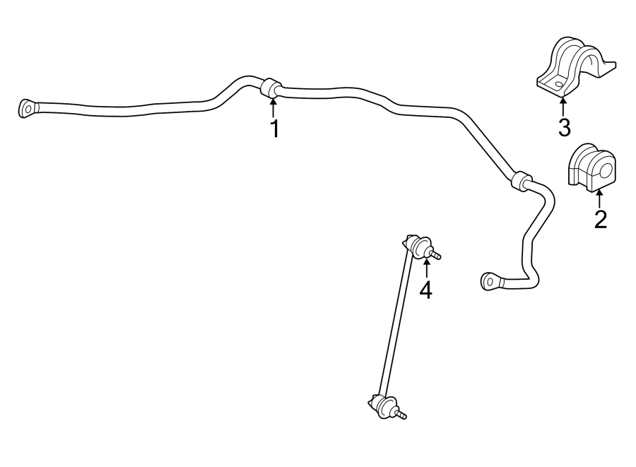 FRONT SUSPENSION. STABILIZER BAR & COMPONENTS.