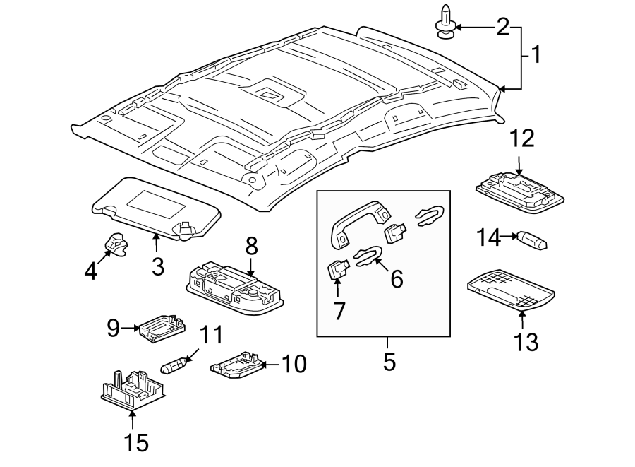 ROOF. INTERIOR TRIM.