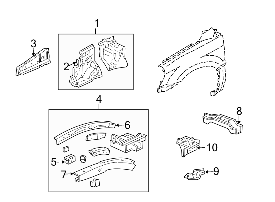 3FENDER. STRUCTURAL COMPONENTS & RAILS.https://images.simplepart.com/images/parts/motor/fullsize/4475080.png