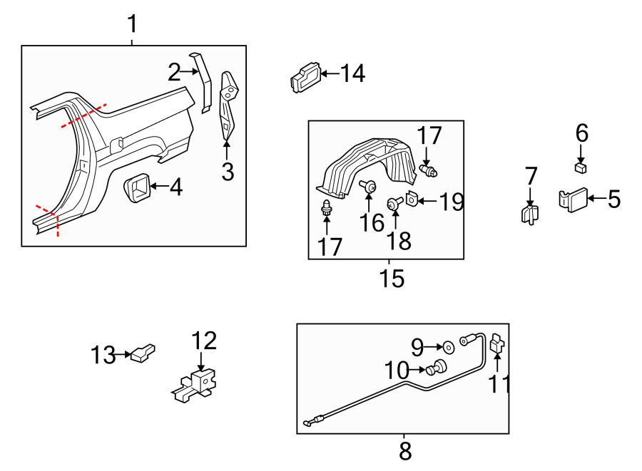 9Quarter panel. Side panel & components.https://images.simplepart.com/images/parts/motor/fullsize/4475455.png