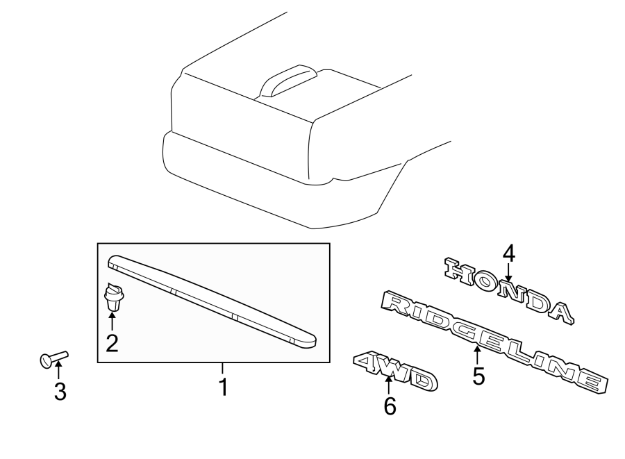 6TAIL GATE. EXTERIOR TRIM.https://images.simplepart.com/images/parts/motor/fullsize/4475535.png