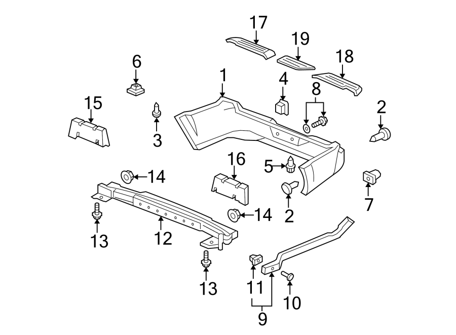 2REAR BUMPER. BUMPER & COMPONENTS.https://images.simplepart.com/images/parts/motor/fullsize/4475560.png