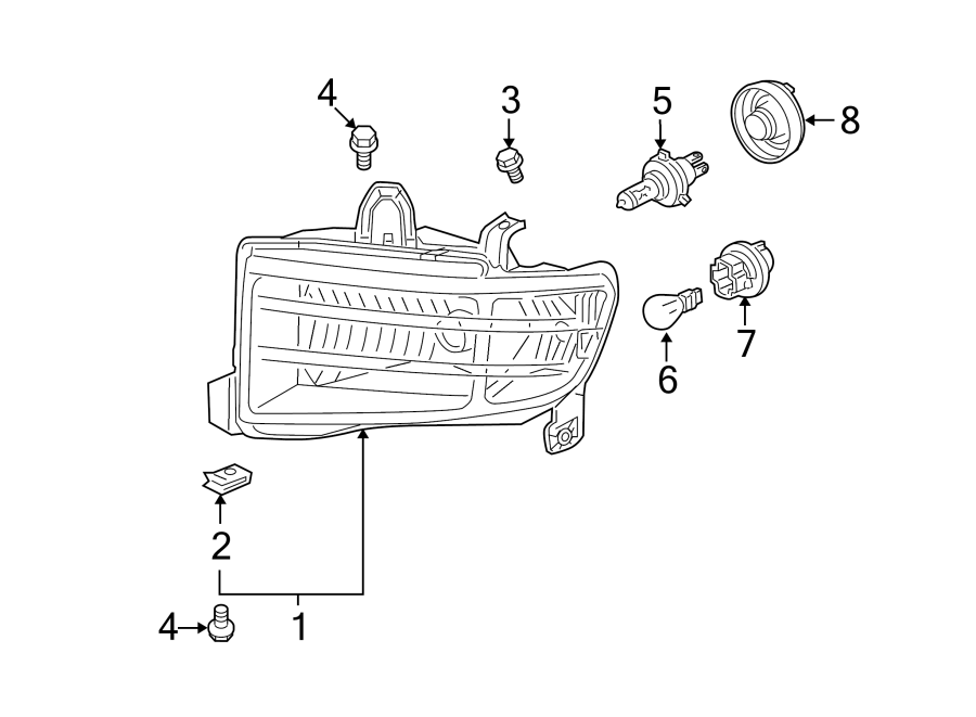 2FRONT LAMPS. HEADLAMP COMPONENTS.https://images.simplepart.com/images/parts/motor/fullsize/4475620.png