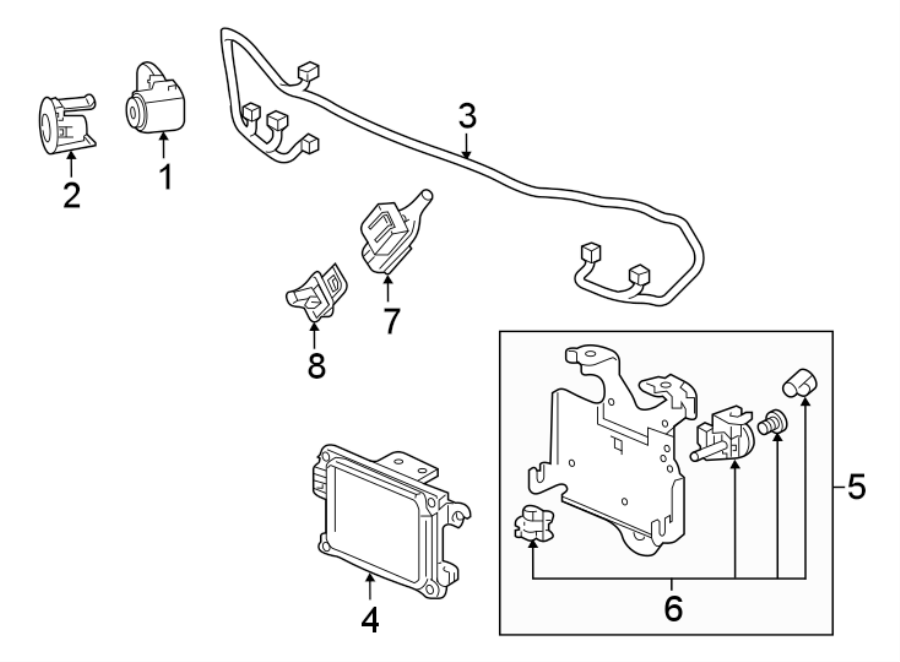 7FRONT BUMPER & GRILLE. ELECTRICAL COMPONENTS.https://images.simplepart.com/images/parts/motor/fullsize/4476015.png