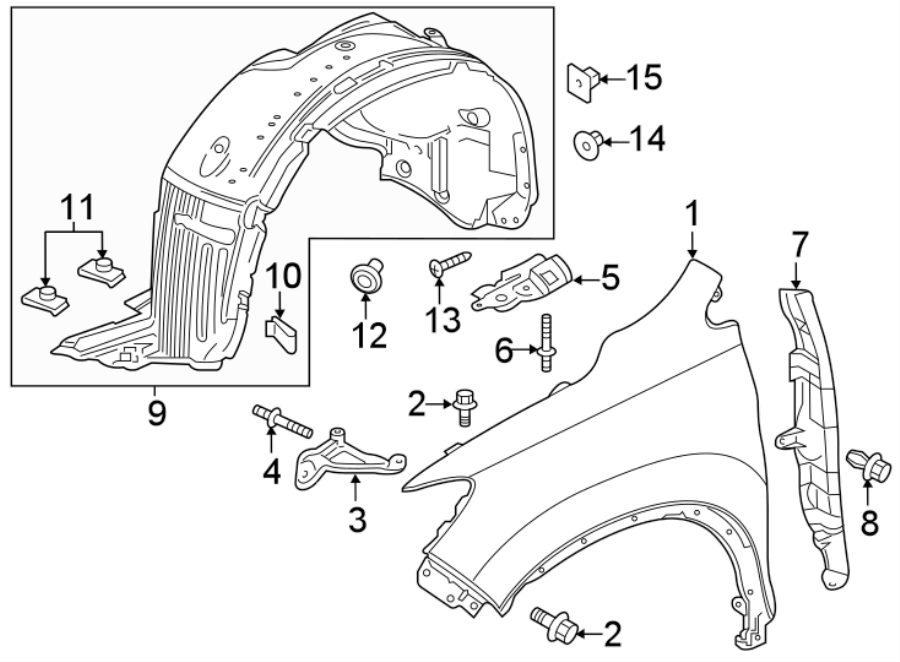 9FENDER & COMPONENTS.https://images.simplepart.com/images/parts/motor/fullsize/4476095.png