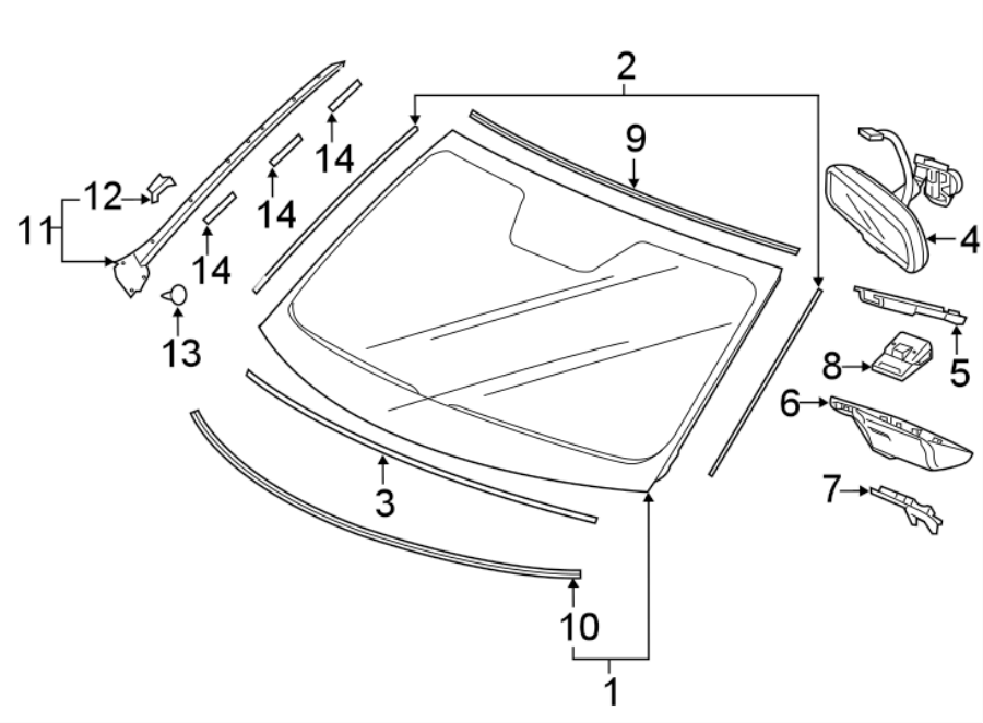 3WINDSHIELD. GLASS. REVEAL MOLDINGS.https://images.simplepart.com/images/parts/motor/fullsize/4476285.png