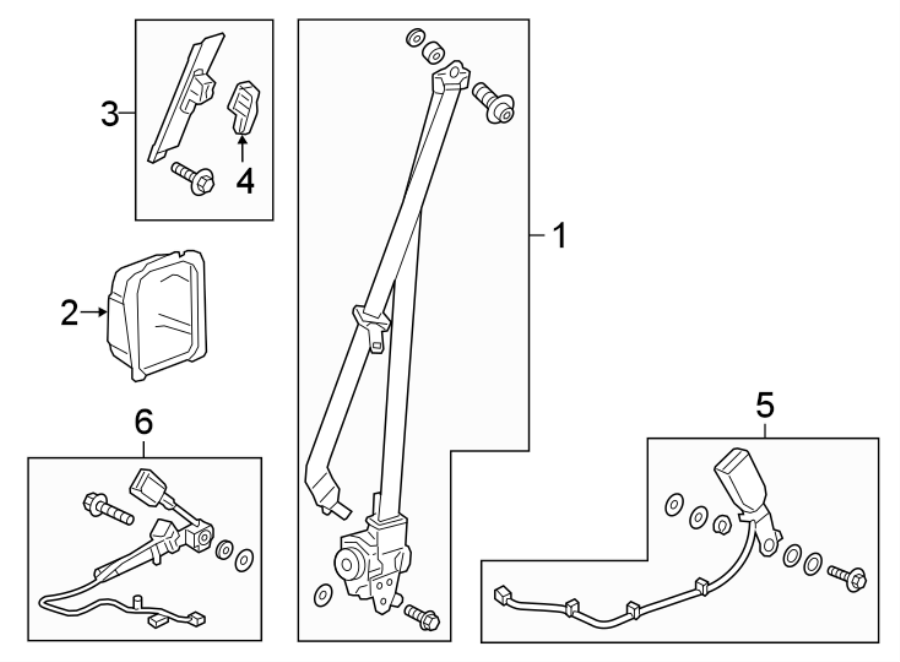 RESTRAINT SYSTEMS. FRONT SEAT BELTS.