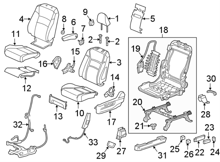 17SEATS & TRACKS. DRIVER SEAT COMPONENTS.https://images.simplepart.com/images/parts/motor/fullsize/4476390.png