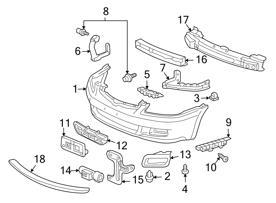 5FRONT BUMPER. BUMPER & COMPONENTS.https://images.simplepart.com/images/parts/motor/fullsize/4480025.png