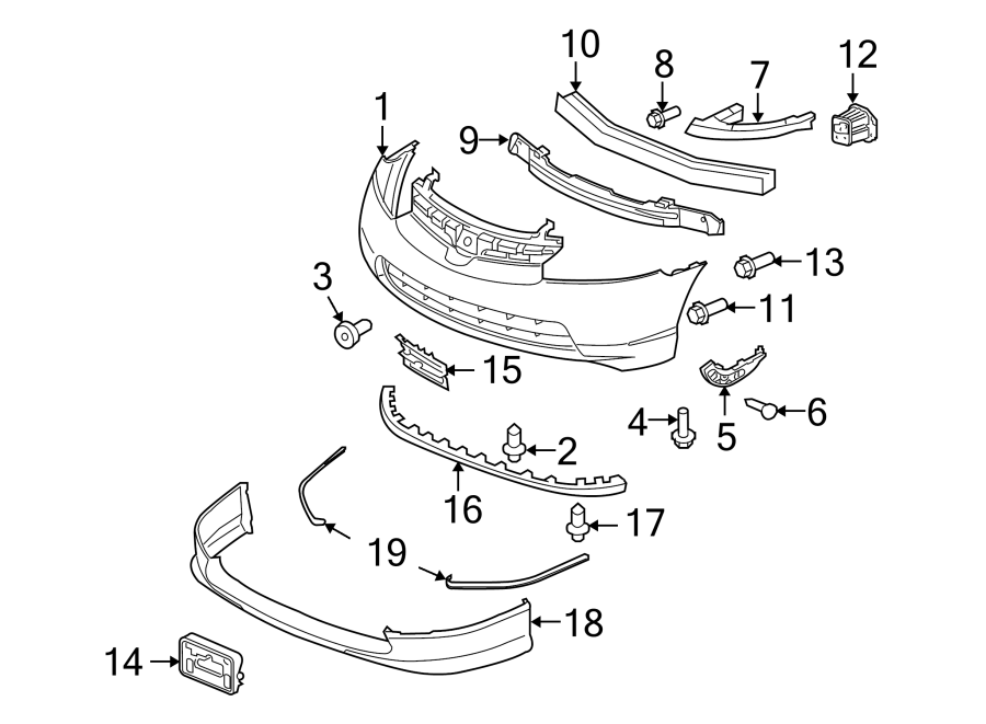 13FRONT BUMPER. BUMPER & COMPONENTS.https://images.simplepart.com/images/parts/motor/fullsize/4481010.png