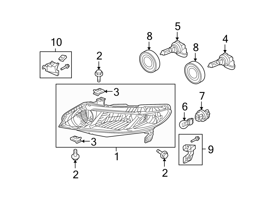 9Front lamps. Headlamp components.https://images.simplepart.com/images/parts/motor/fullsize/4481030.png