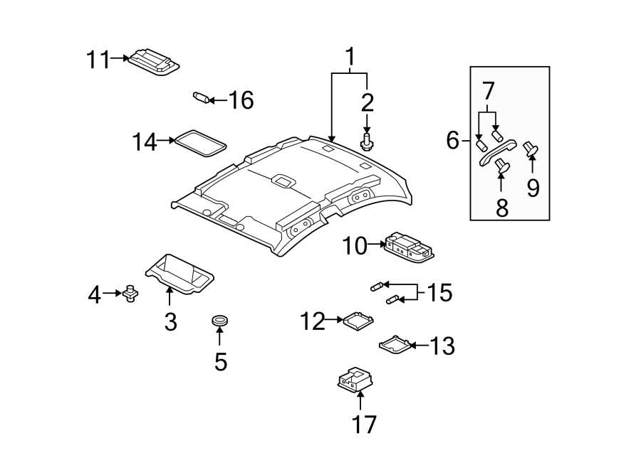 ROOF. INTERIOR TRIM.