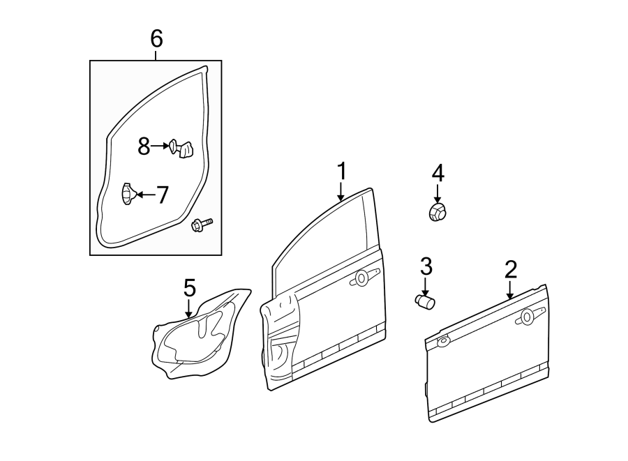 6FRONT DOOR. DOOR & COMPONENTS.https://images.simplepart.com/images/parts/motor/fullsize/4481450.png