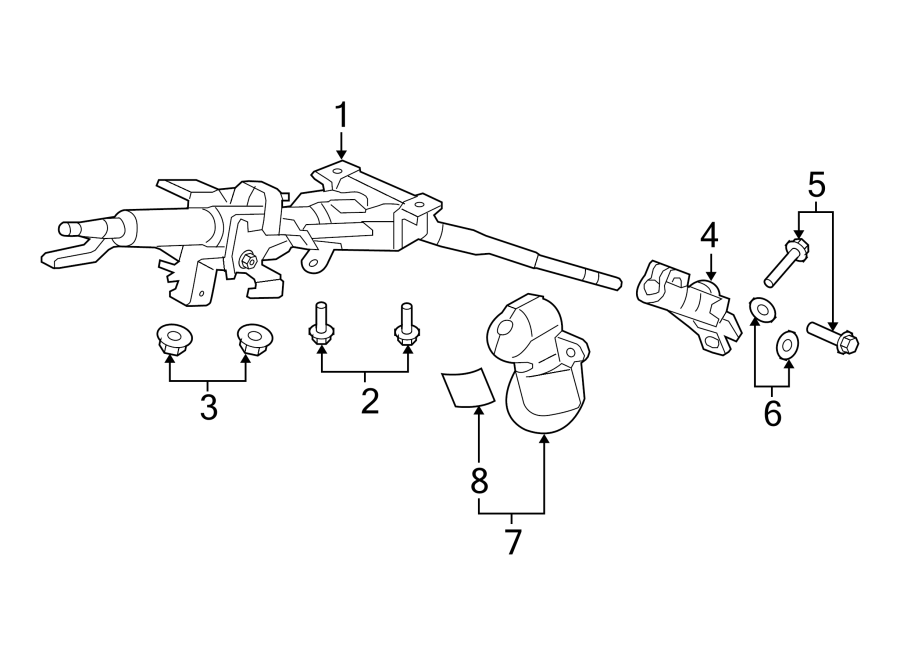 1STEERING COLUMN ASSEMBLY.https://images.simplepart.com/images/parts/motor/fullsize/4485215.png