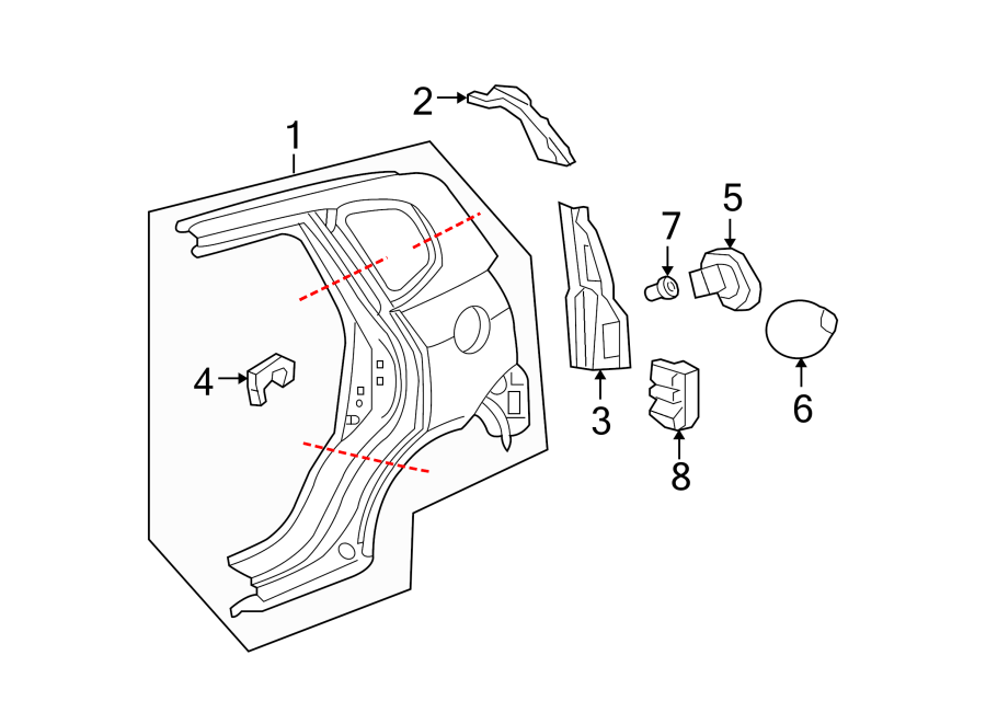 8QUARTER PANEL & COMPONENTS.https://images.simplepart.com/images/parts/motor/fullsize/4485410.png