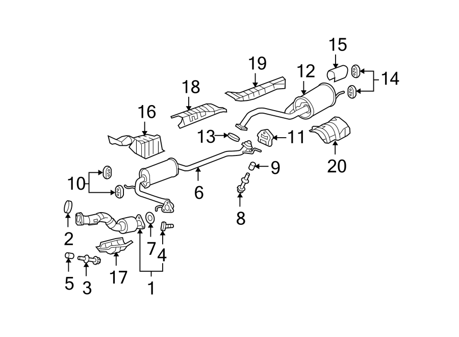 13EXHAUST SYSTEM. EXHAUST COMPONENTS.https://images.simplepart.com/images/parts/motor/fullsize/4486205.png