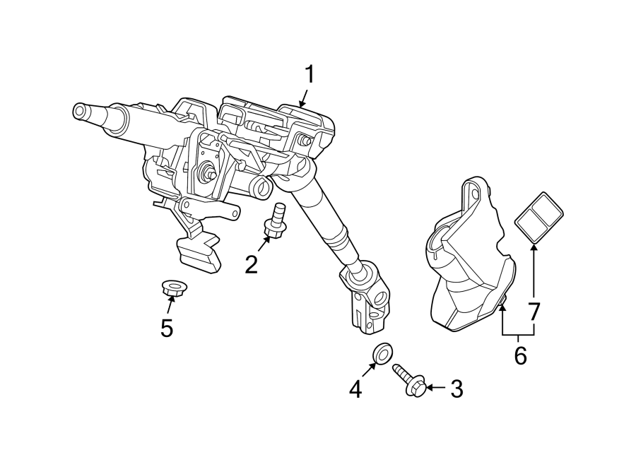 STEERING COLUMN ASSEMBLY.