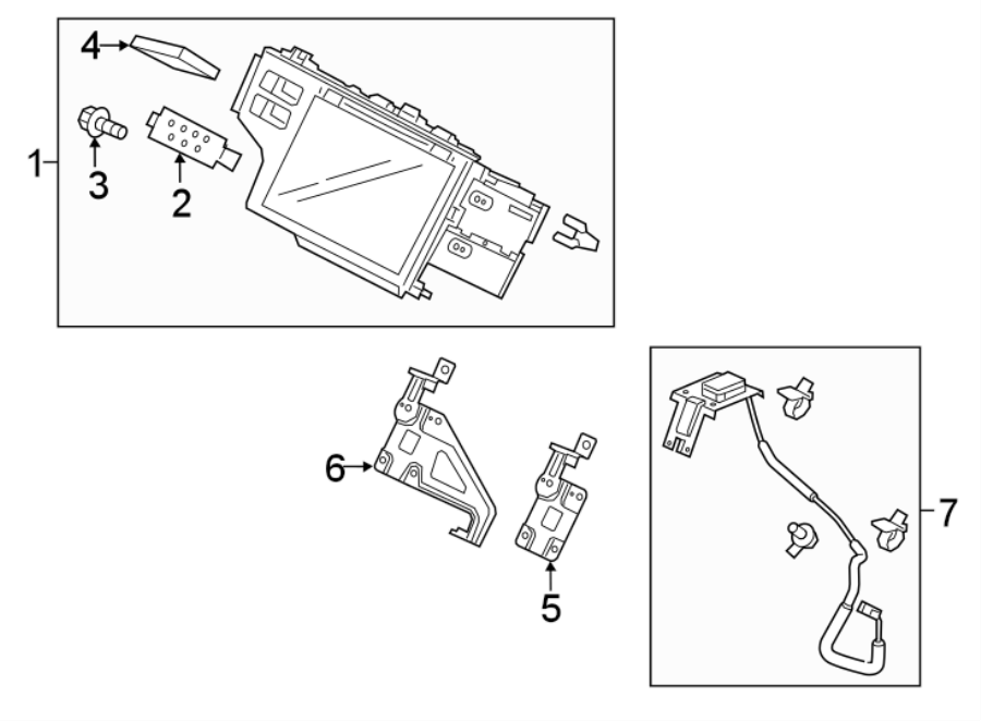 4INSTRUMENT PANEL. NAVIGATION SYSTEM COMPONENTS.https://images.simplepart.com/images/parts/motor/fullsize/4487297.png