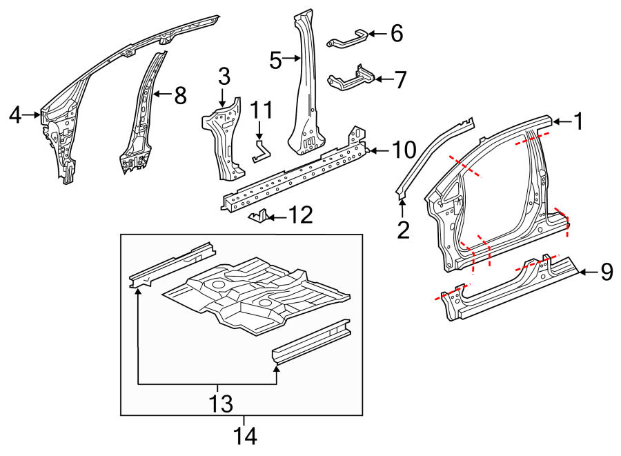 4PILLARS. ROCKER & FLOOR.https://images.simplepart.com/images/parts/motor/fullsize/4487415.png