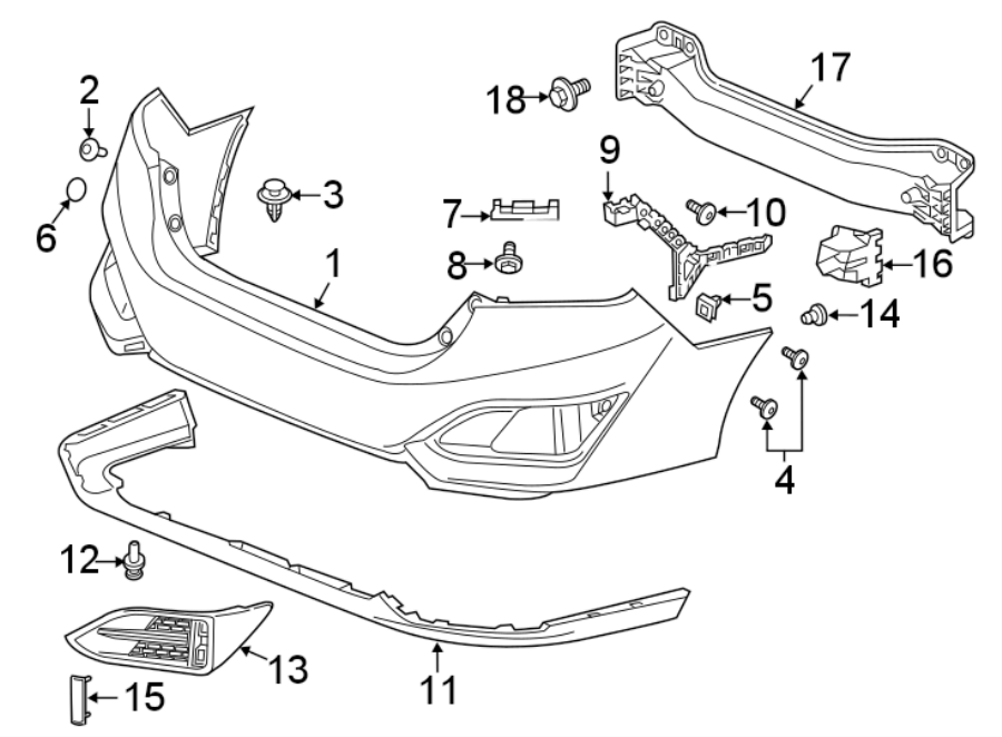 6REAR BUMPER. BUMPER & COMPONENTS.https://images.simplepart.com/images/parts/motor/fullsize/4490420.png