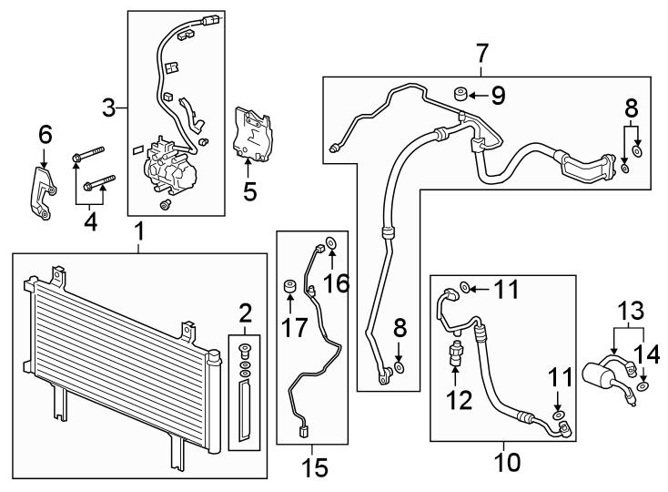 7AIR CONDITIONER & HEATER. COMPRESSOR & LINES. CONDENSER.https://images.simplepart.com/images/parts/motor/fullsize/4495060.png