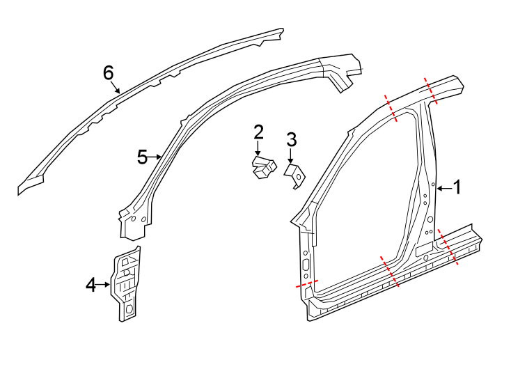 6PILLARS. ROCKER & FLOOR. APERTURE PANEL. HINGE PILLAR.https://images.simplepart.com/images/parts/motor/fullsize/4495360.png