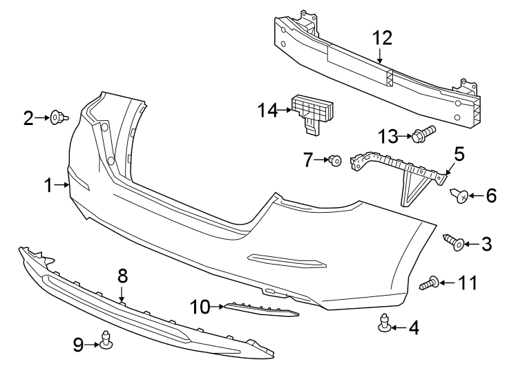 13REAR BUMPER. BUMPER & COMPONENTS.https://images.simplepart.com/images/parts/motor/fullsize/4495470.png