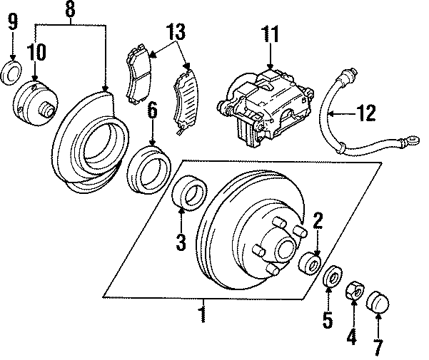 11FRONT SUSPENSION. BRAKE COMPONENTS.https://images.simplepart.com/images/parts/motor/fullsize/4607170.png