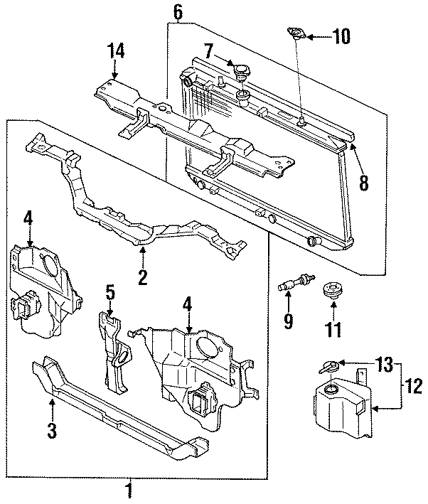 7RADIATOR & COMPONENTS. RADIATOR SUPPORT.https://images.simplepart.com/images/parts/motor/fullsize/4608060.png