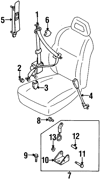 13RESTRAINT SYSTEMS. FRONT SEAT BELTS.https://images.simplepart.com/images/parts/motor/fullsize/4628290.png