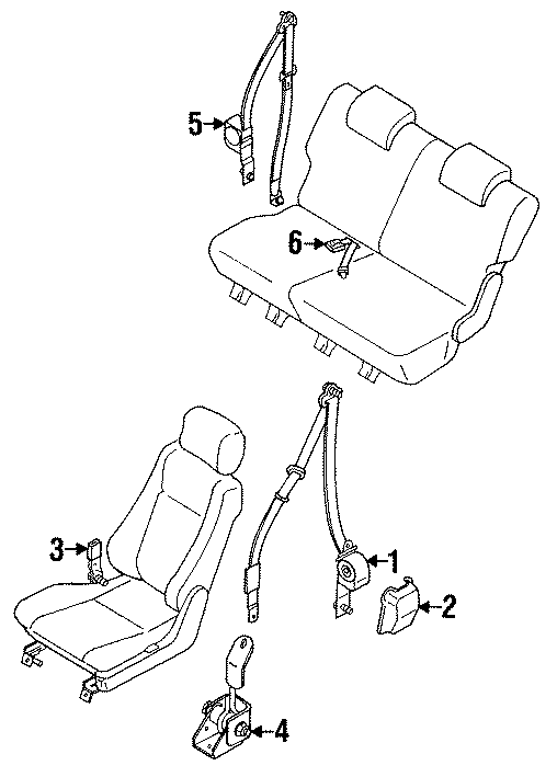 4RESTRAINT SYSTEMS. FRONT SEAT BELTS. REAR SEAT BELTS.https://images.simplepart.com/images/parts/motor/fullsize/4650310.png